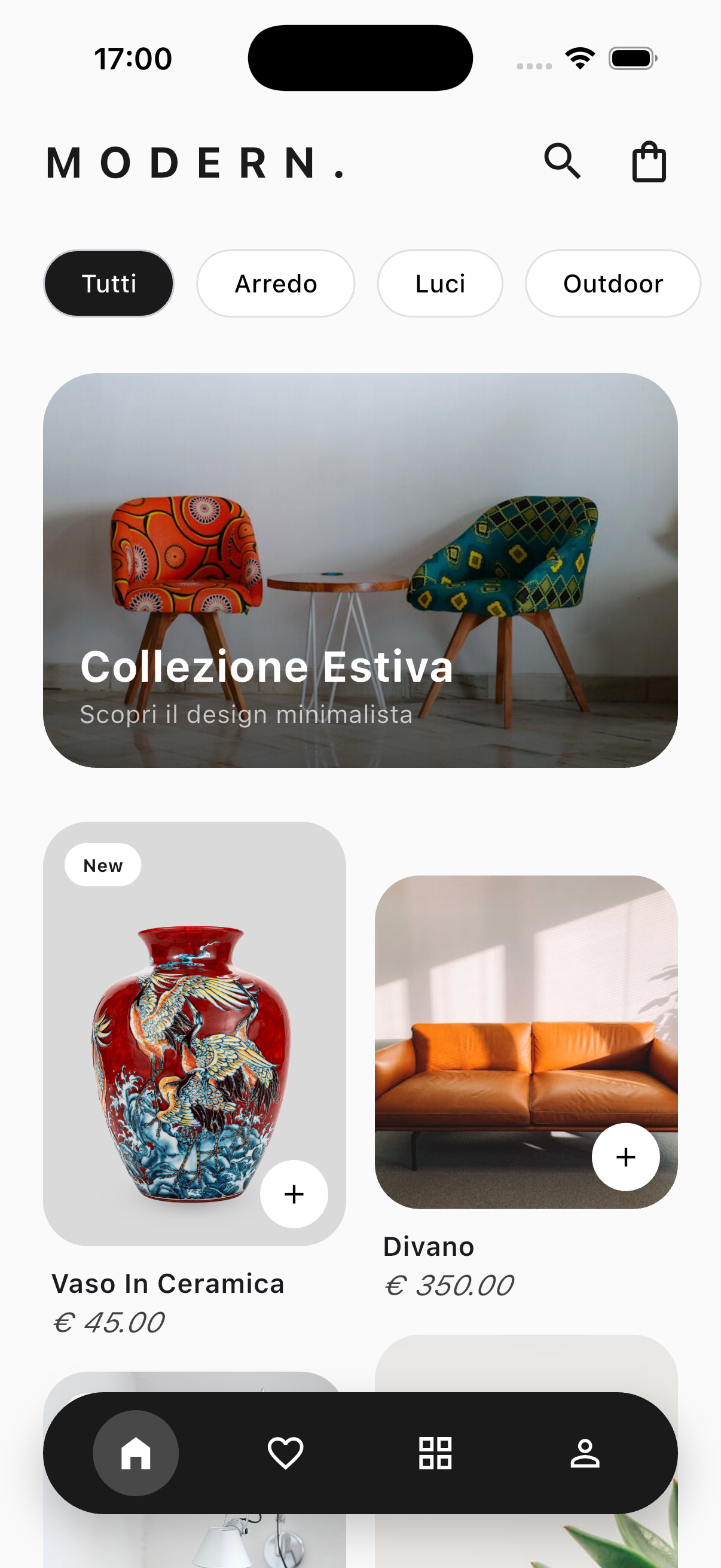 Interfaccia App Mobile Design 1